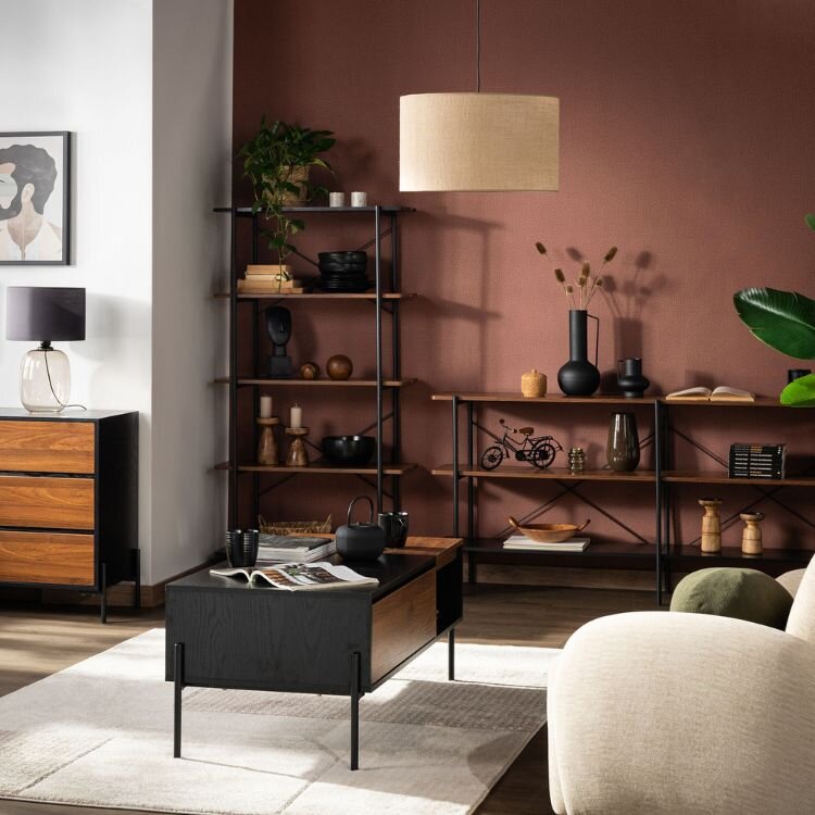 Moderní obývací pokoj s nábytkem z kolekce TUMILLO. 