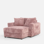 Křeslo loveseat pudrově růžová NOEMI