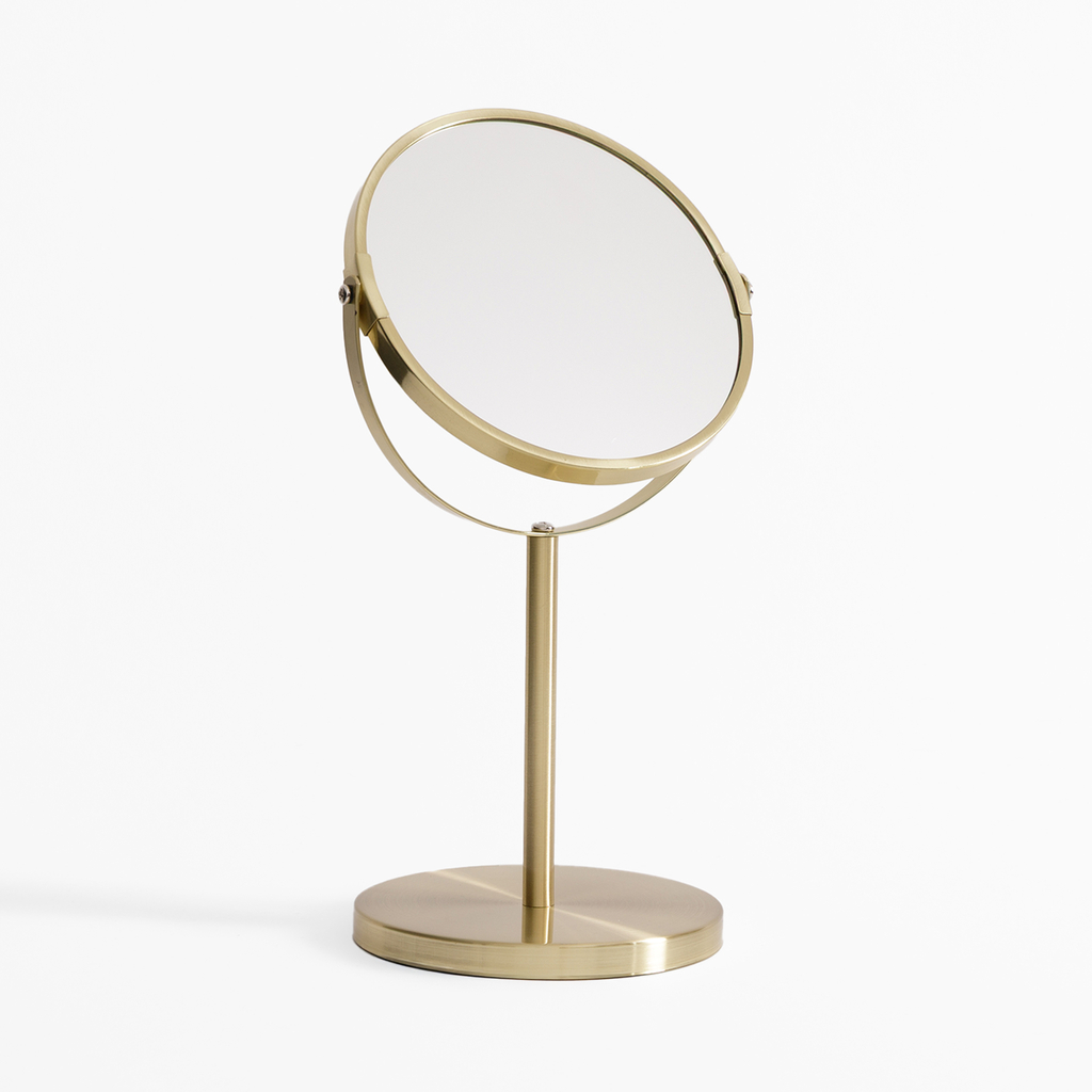 Zlaté kosmetické zrcátko 34,4 cm