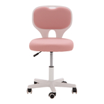 Růžovo-bílá kancelářská židle MELLODY