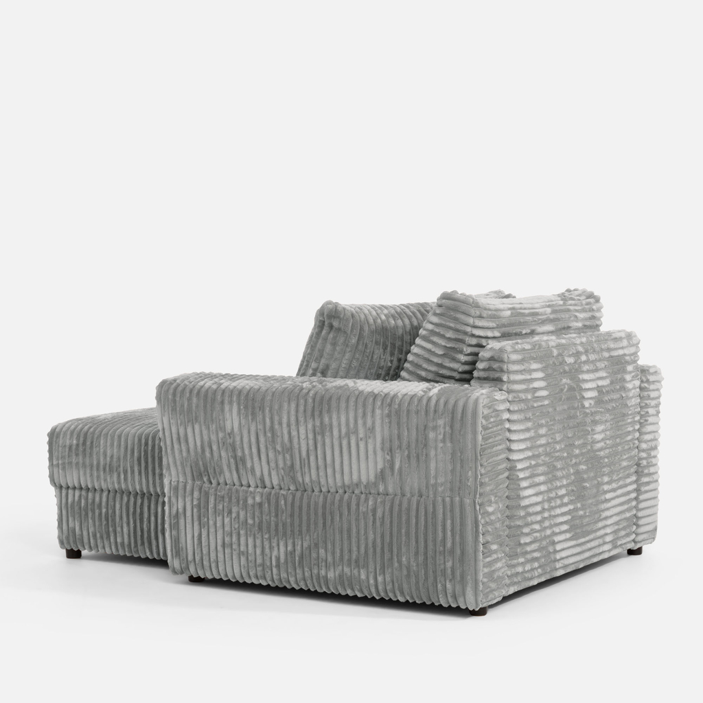 Křeslo loveseat světle šedé NOEMI