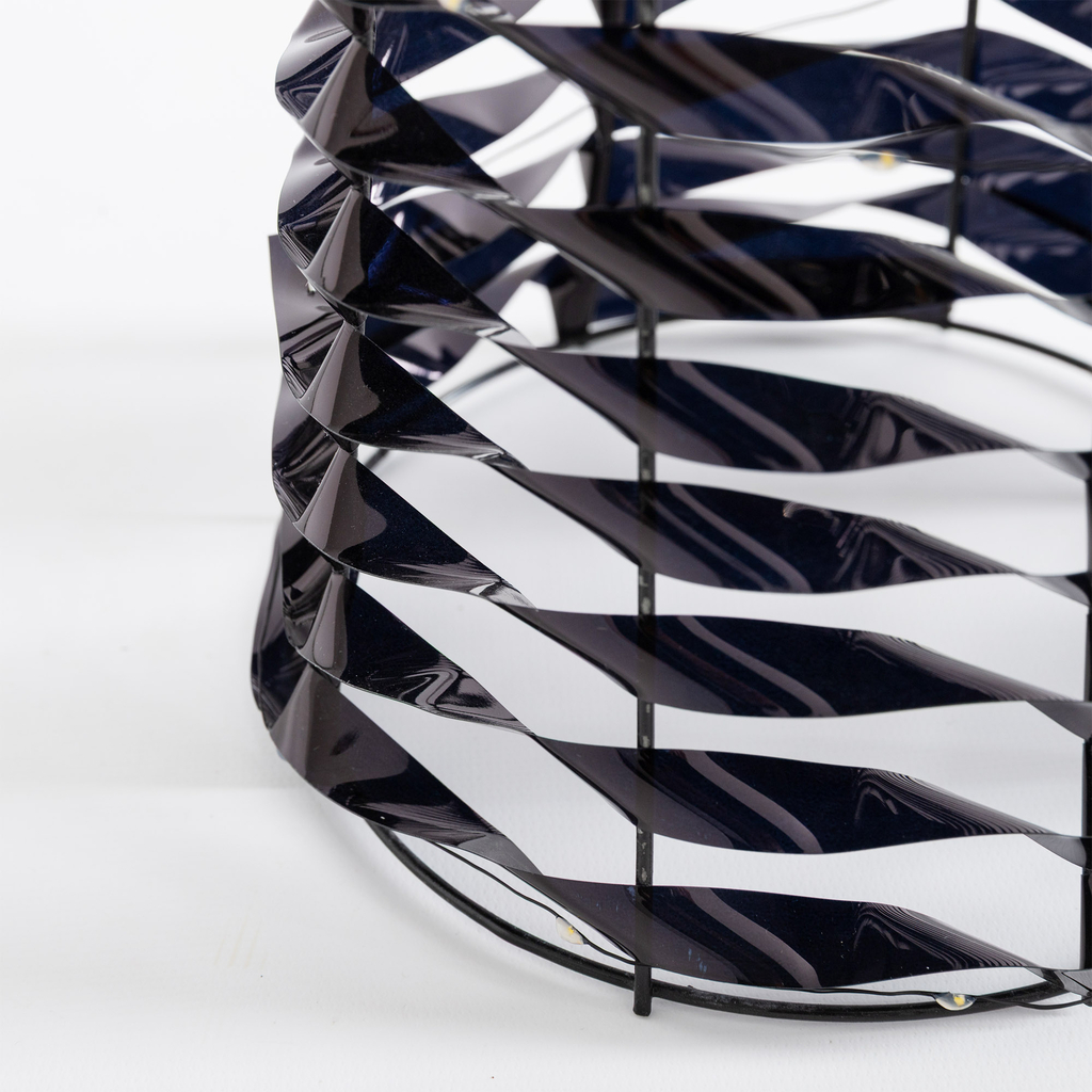 Vánoční LED stromeček kužel černý 60 cm