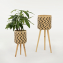 Bambusový obal na květináč 80 cm