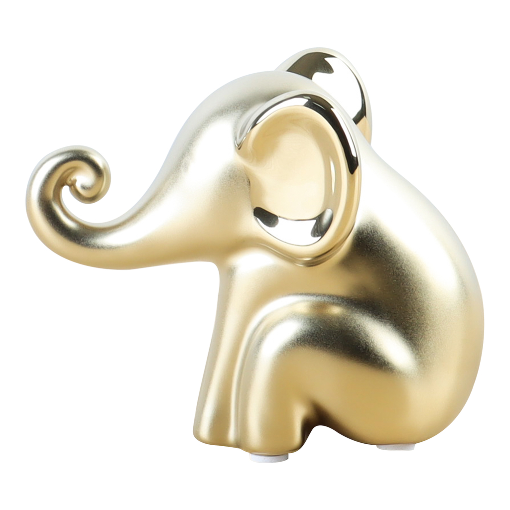 Dekorativní figurka zlatý SLON 10 cm