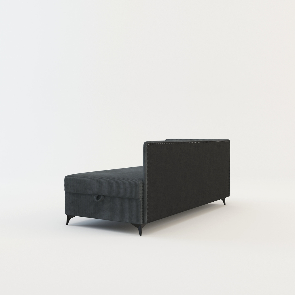 Šedá rozkládací válenda IBIS 90x200 cm