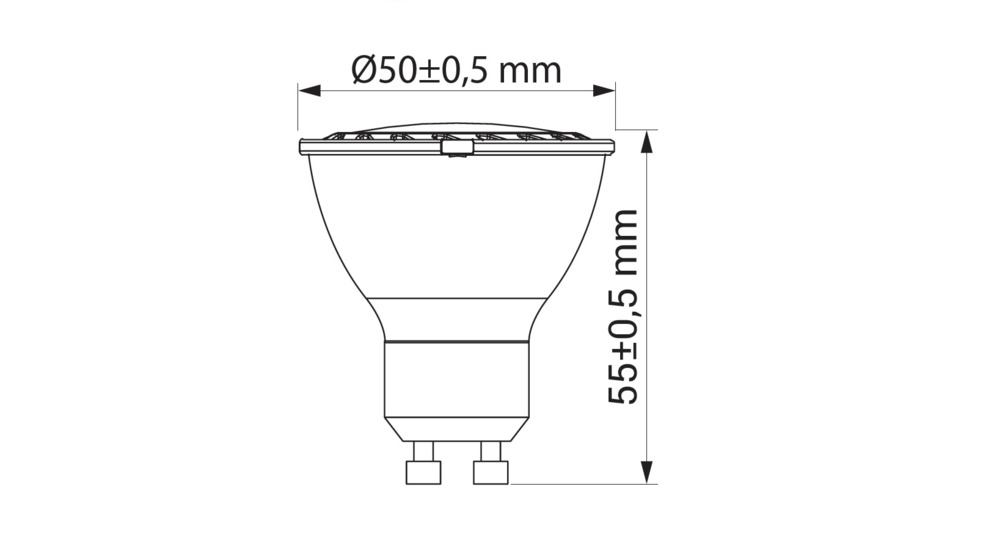 LED žárovka GU10 8 W neutrální ORO-GU10-HERA-8 W-II