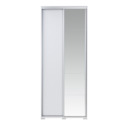 Bílá skříň s posuvnými dveřmi ONTARIO 100 cm