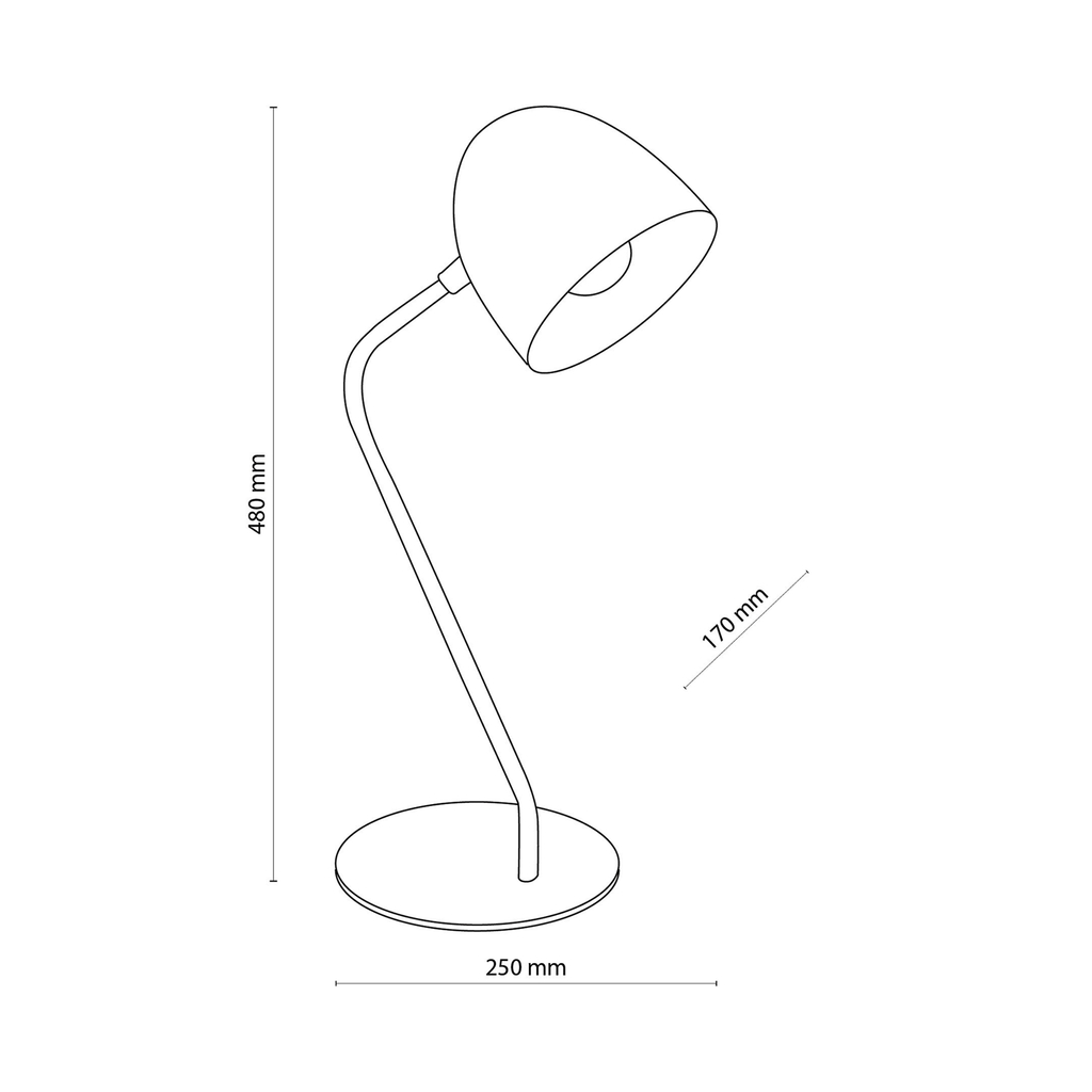 Stolní lampa černá SOHO
