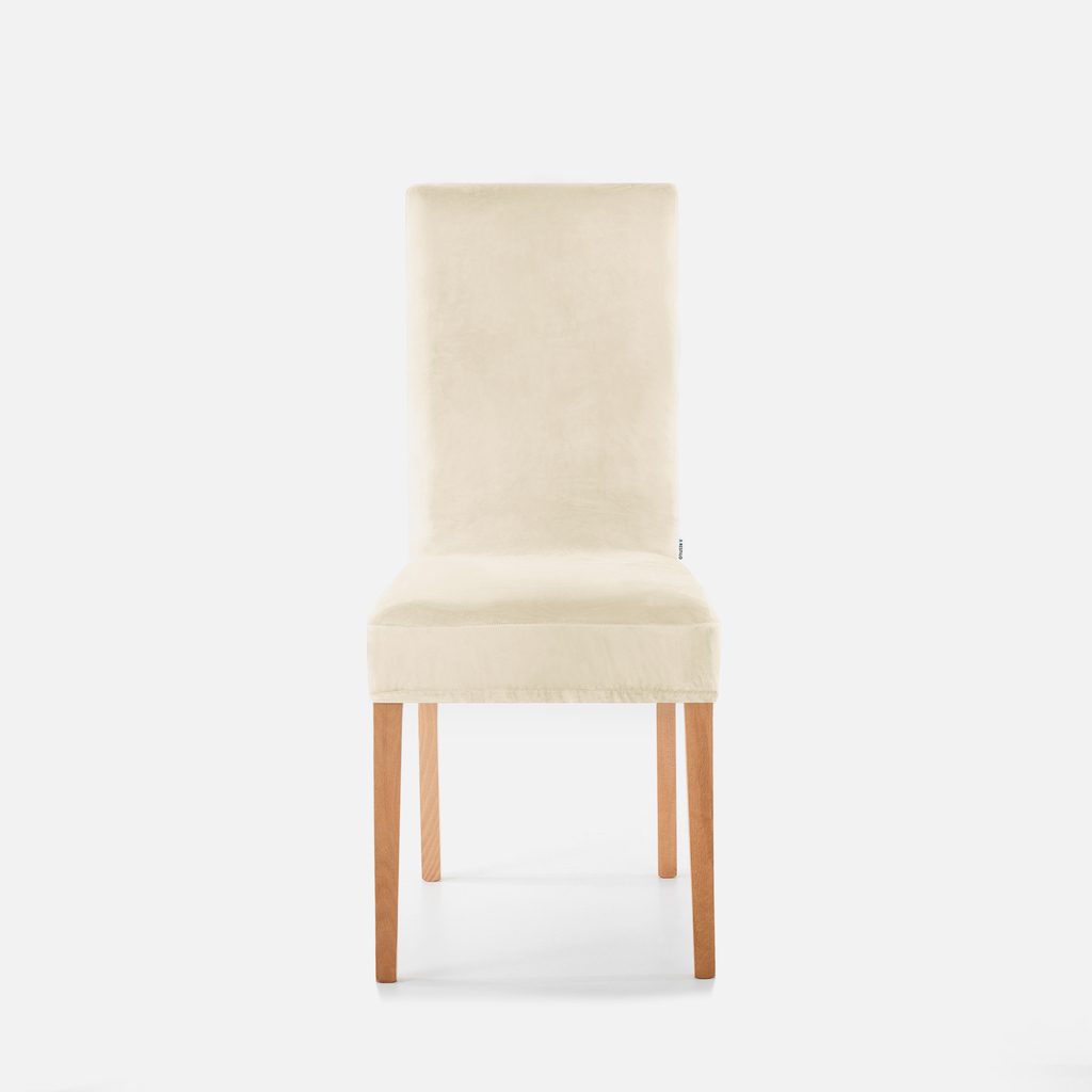 Potah na židli krémový SENTO 48x48x58 6 ks