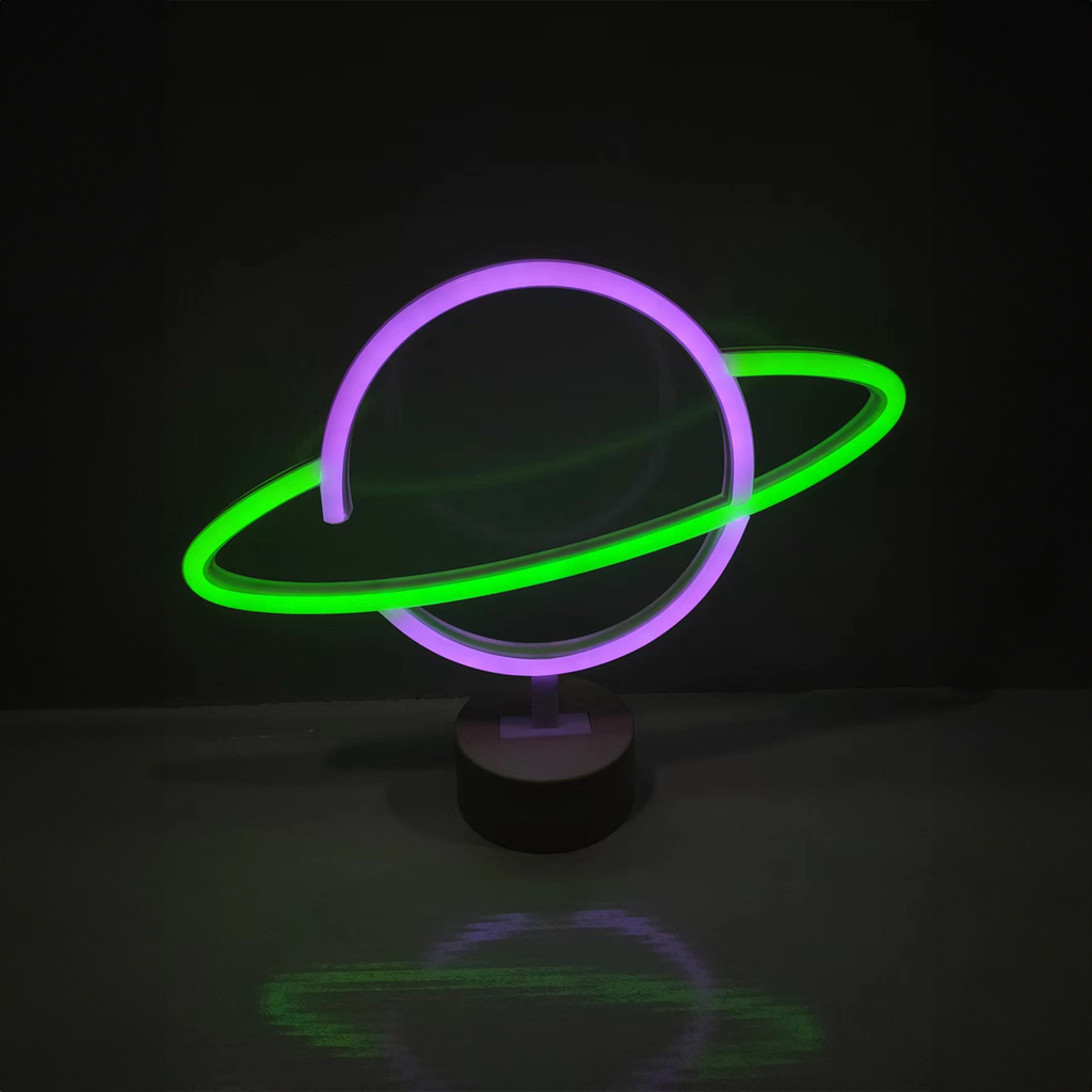 Dekorativní lampička LED NEON PLANET