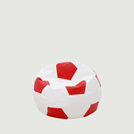 Sedací vak SPORT L bílo-červený