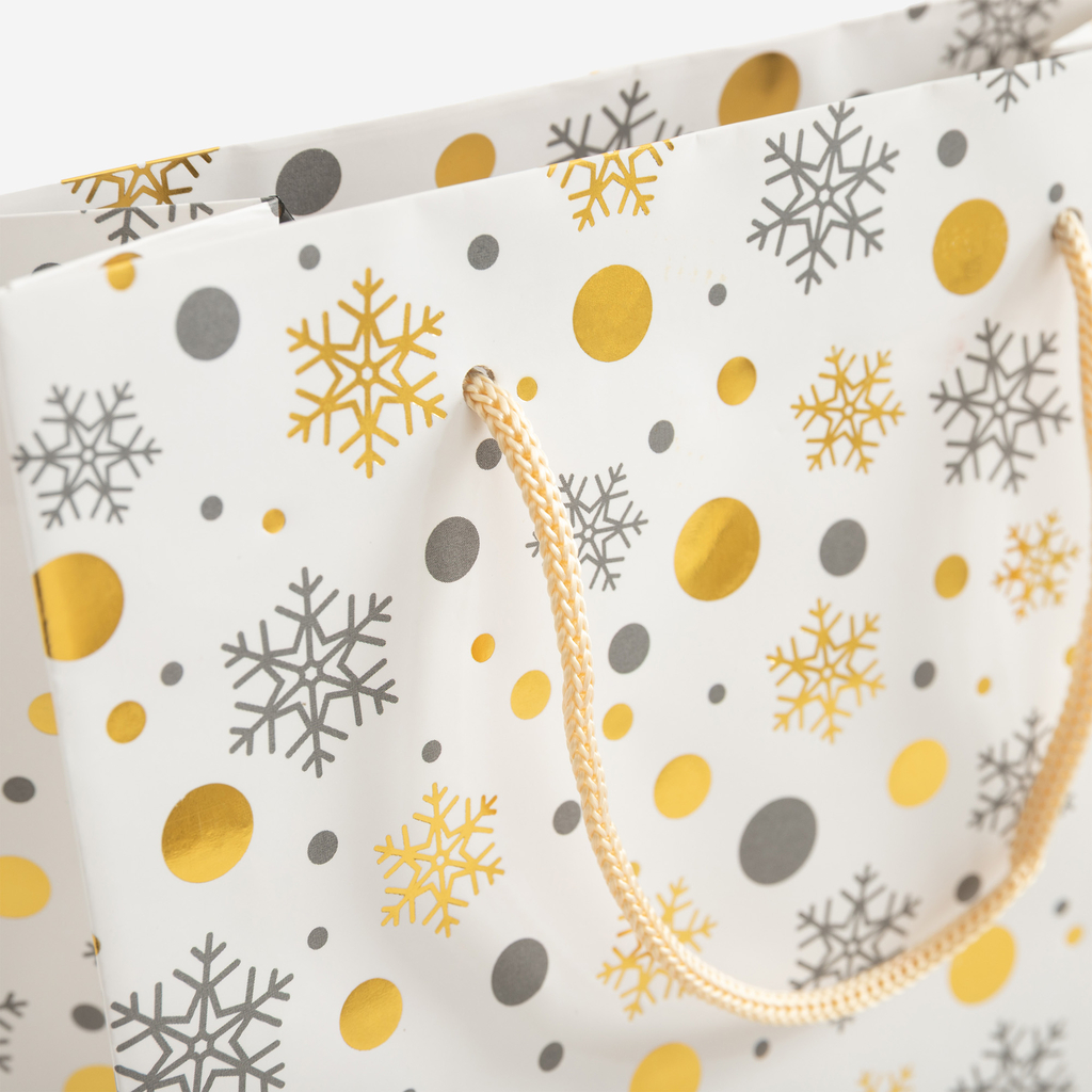 Vánoční dárková taška hvězdičky S MIX