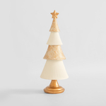 Dekorace vánoční stromek bílý 23 cm