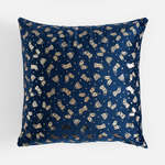 Dekorační povlak zimní vzor modrá NUIT 45x45 cm