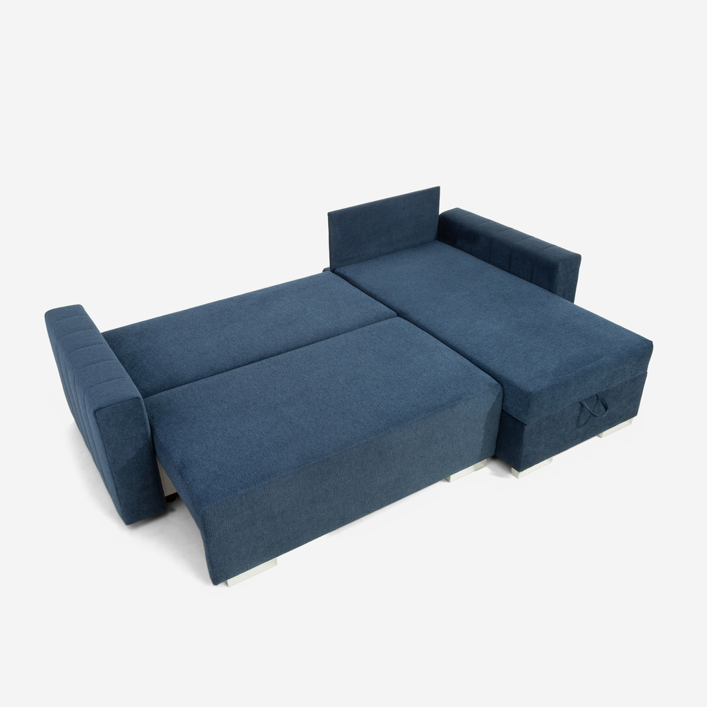 Rozkládací rohová sedací souprava se 2 úložnými prostory ALBI univerzální