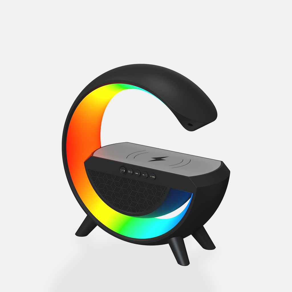 Hrací lampička LED RGB černá SOLO