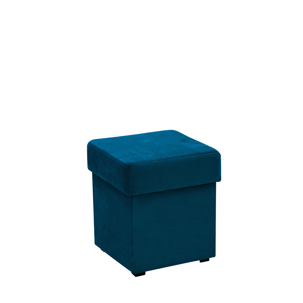 Modrý taburet s úložným prostorem TOP