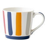 Pruhovaný porcelánový hrnek 380 ml