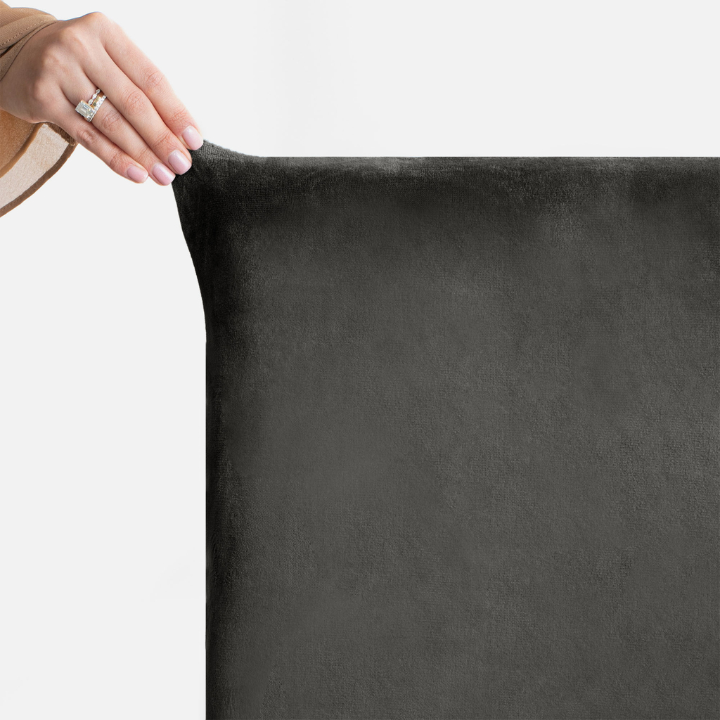 Potah na židli tmavě šedý SENTO 48x48x58 6 ks