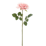Umělá květina RŮŽE růžová 53 cm