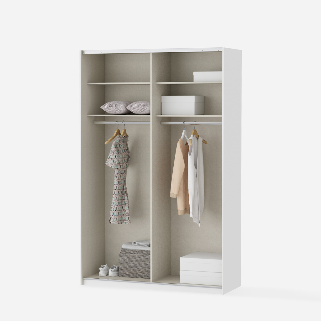 Zrcadlová skříň s posuvnými dveřmi FITIO lesk 150 cm