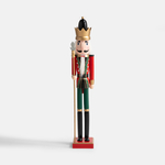 Figurka červeno-zelená LOUSKÁČEK 81 cm