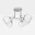 Stropní svítidlo s 5 stínidly stříbrné AJE-IRMA
