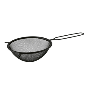 Sitko kuchenne z rączką czarne DARK 16 cm