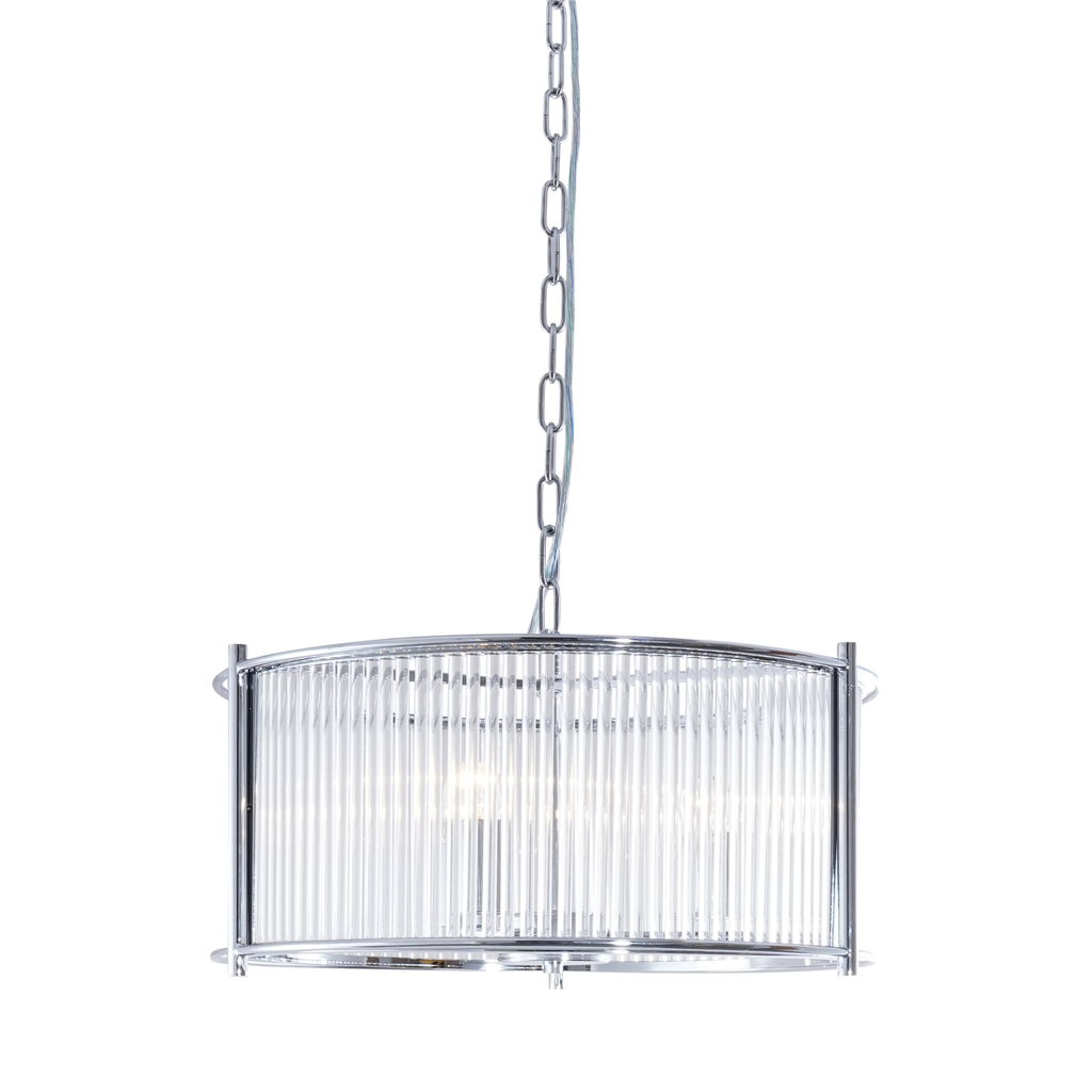 Chromované závěsné svítidlo MARMO 50 cm