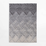 Šedo-krémový geometrický koberec KERY 120x170 cm