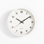 Bílé nástěnné hodiny 25,5 cm