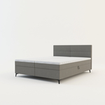 Světle šedá postel boxspring MARY 160x200 cm