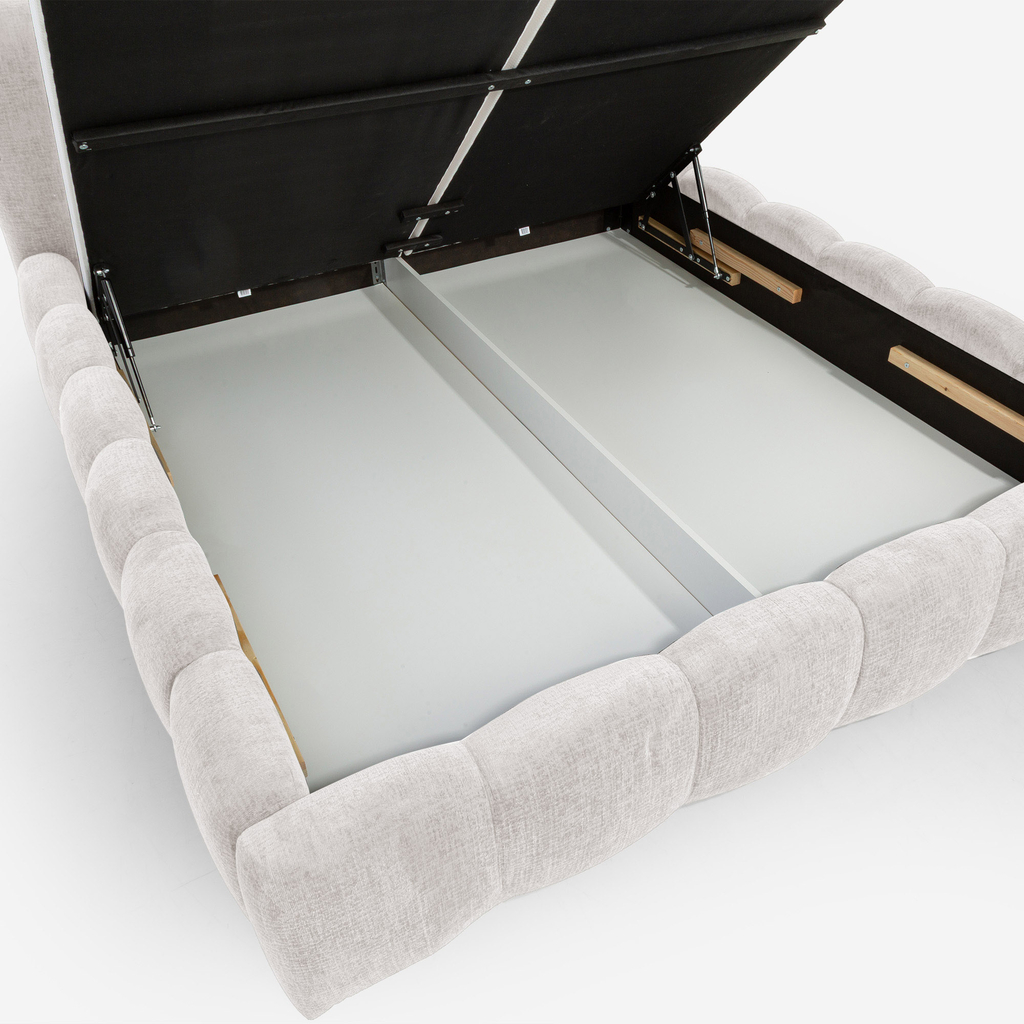 Kontinentální postel GILLS 160x200 krémová