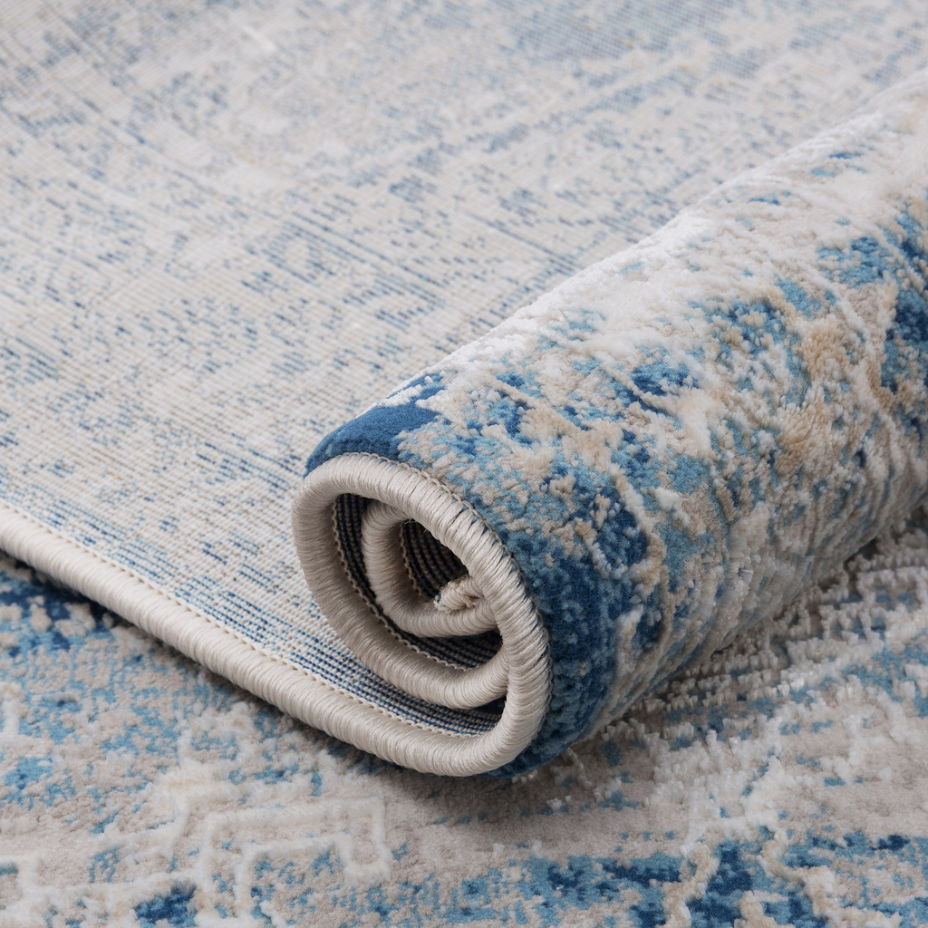 Koberec vintage modrý ALMERA 80x140 cm