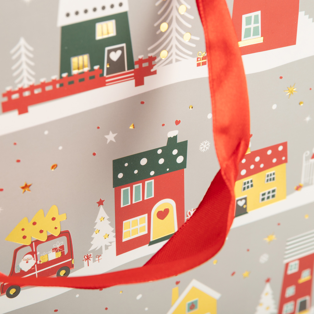 Vánoční dárková taška 34,5 cm MIX