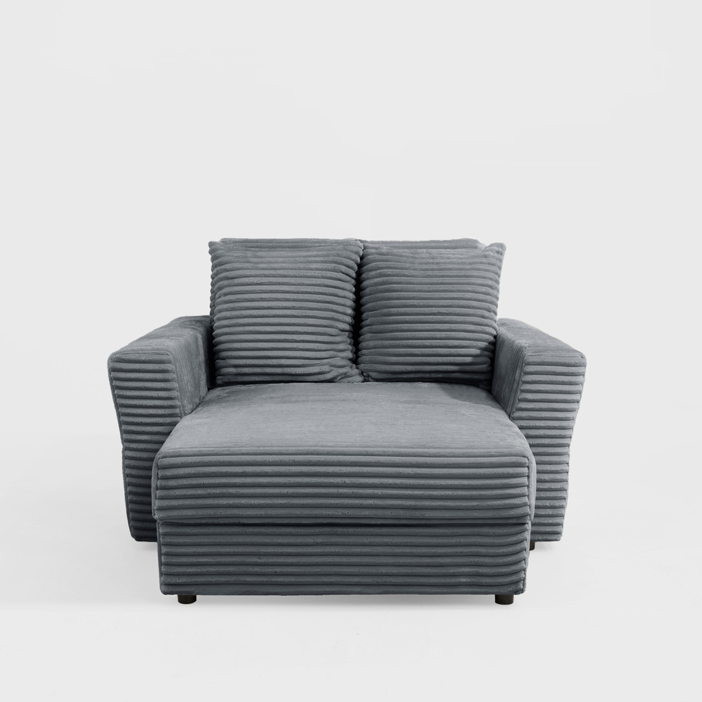 Křeslo loveseat šedé NOEMI