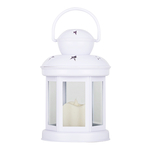 LED lucerna bílá 19 cm