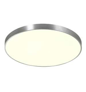 Kruhové stříbrné stropní LED svítidlo SIERRA 60 cm