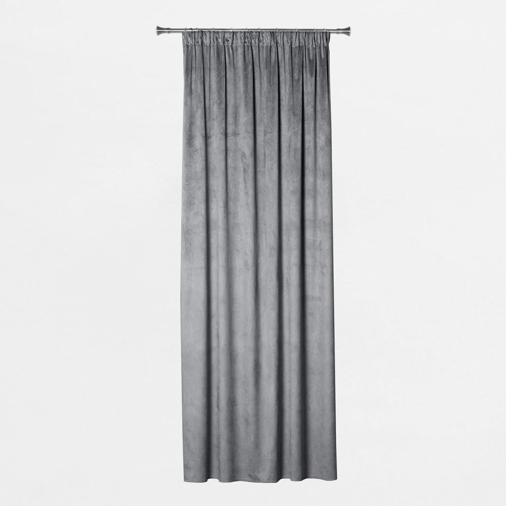 Šedý závěs do obývacího pokoje GOMERA 135x245 cm