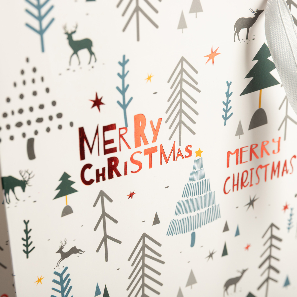 Vánoční dárková taška 41 cm MIX