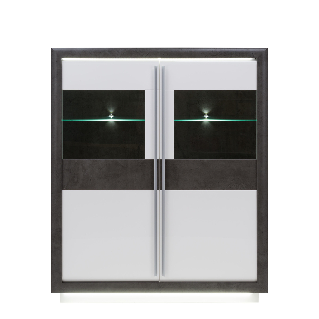 Vitrína CANNE NEW 2DS CQNV622B s osvětlením