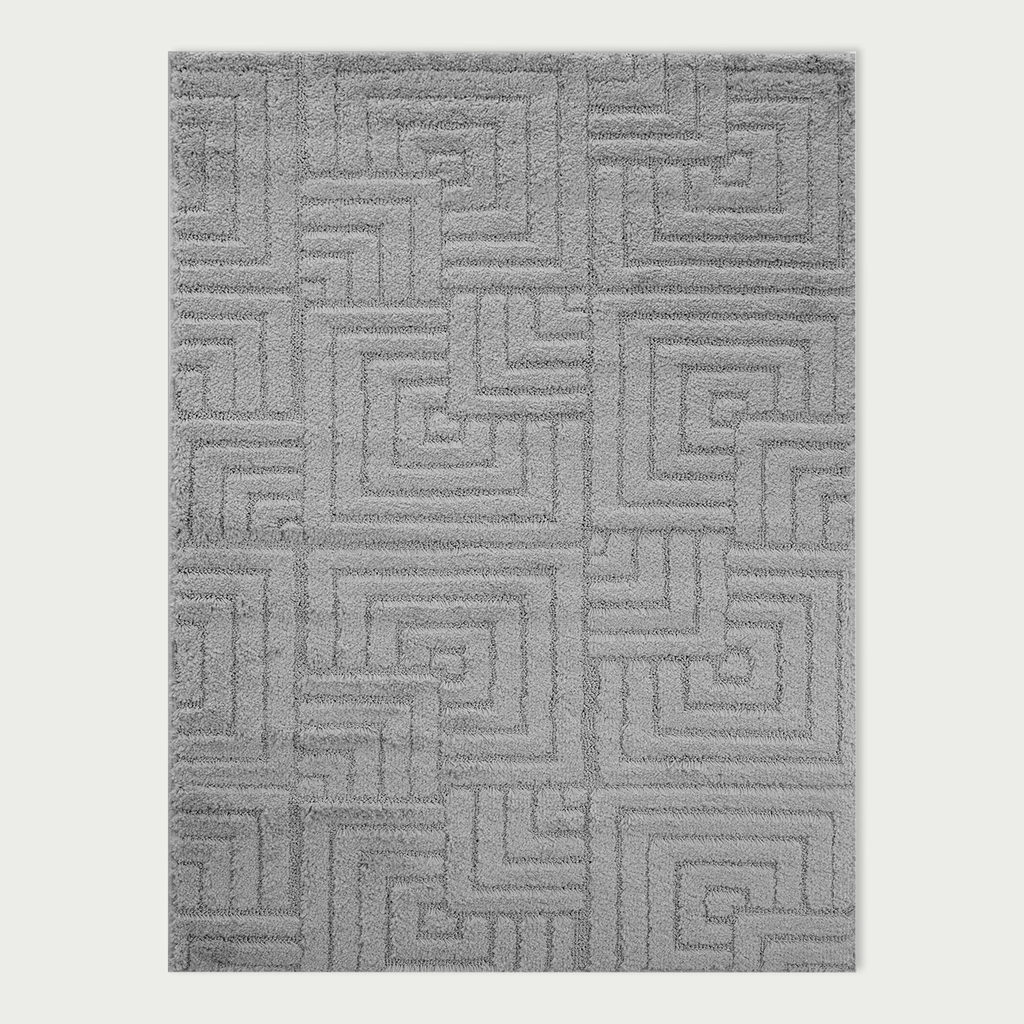 Šedý koberec LA CASA 3D 120x170 cm