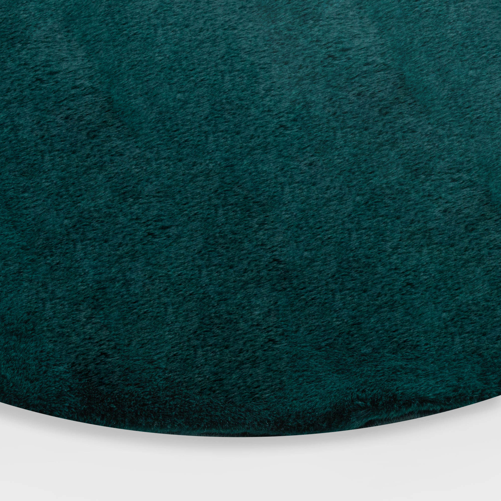 Koberec kulatý tmavě zelený RABBII 100 cm