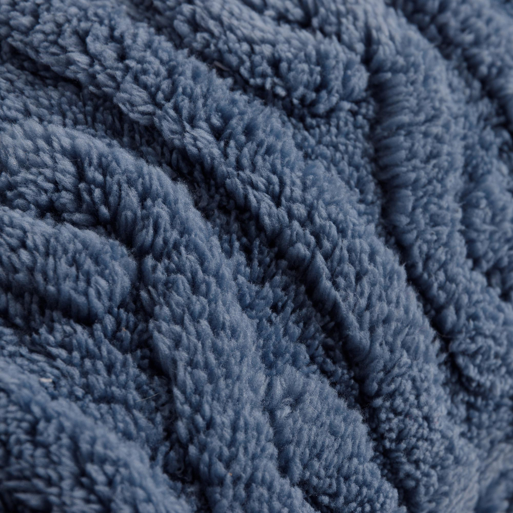 Poszewka dekoracyjna niebieska CALGARY 45x45 cm