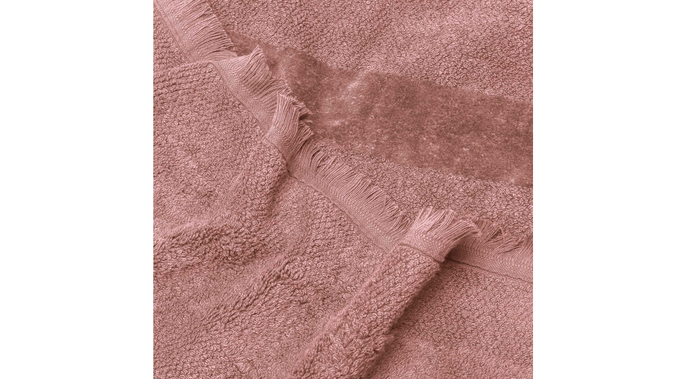 Bavlněný ručník růžový LANETTE 50x90 cm