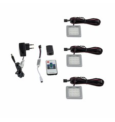 3BODOVÉ OSVĚTLENÍ SADA SQUARE/OVLADAČ RF Z-3SQR-AL-TR-RGB-RF RGB