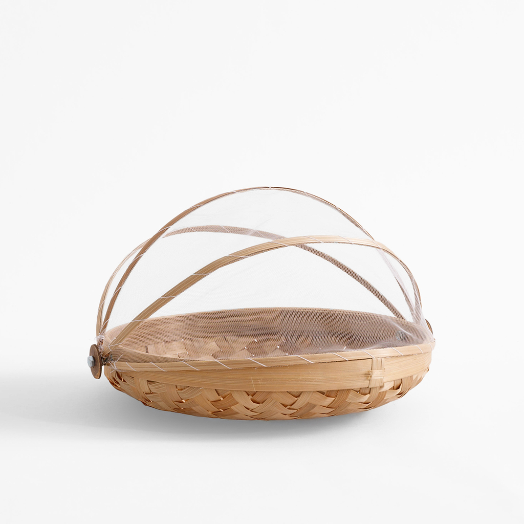 Bambusový košík s moskytiérou 25 cm