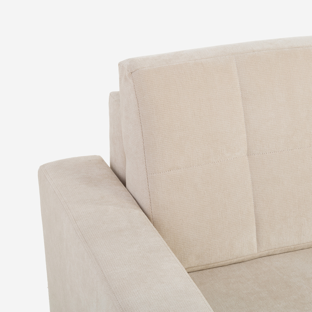 Rozkládací pohovka s prošíváním béžová LILA