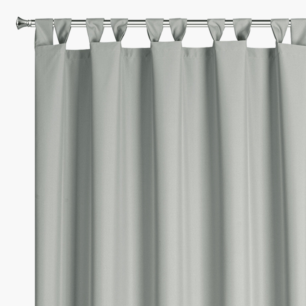 Závěs na terasu s pásky na suchý zip stříbrný GARDEN 155x220 cm