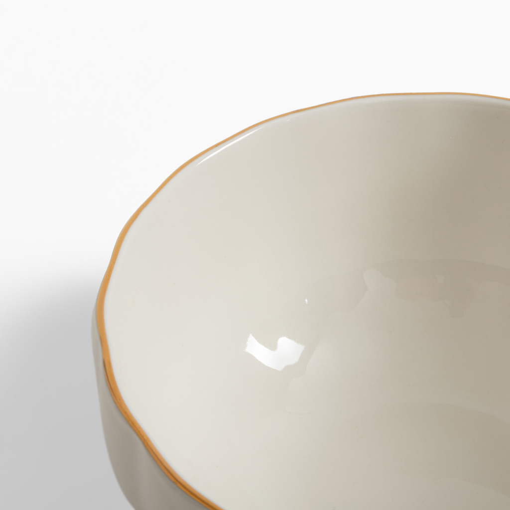 Porcelánová miska se zlatým lemem 15,7 cm